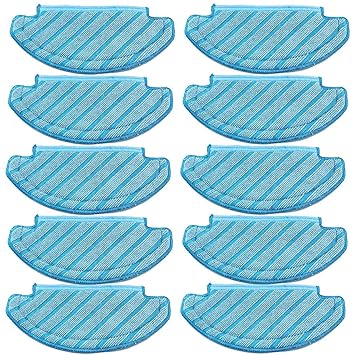 10Pcs Mop Cloths Cleaning Pads for Ecovacs Deebot Ozmo T8 AIVI Vacuum Cleaner Accessories