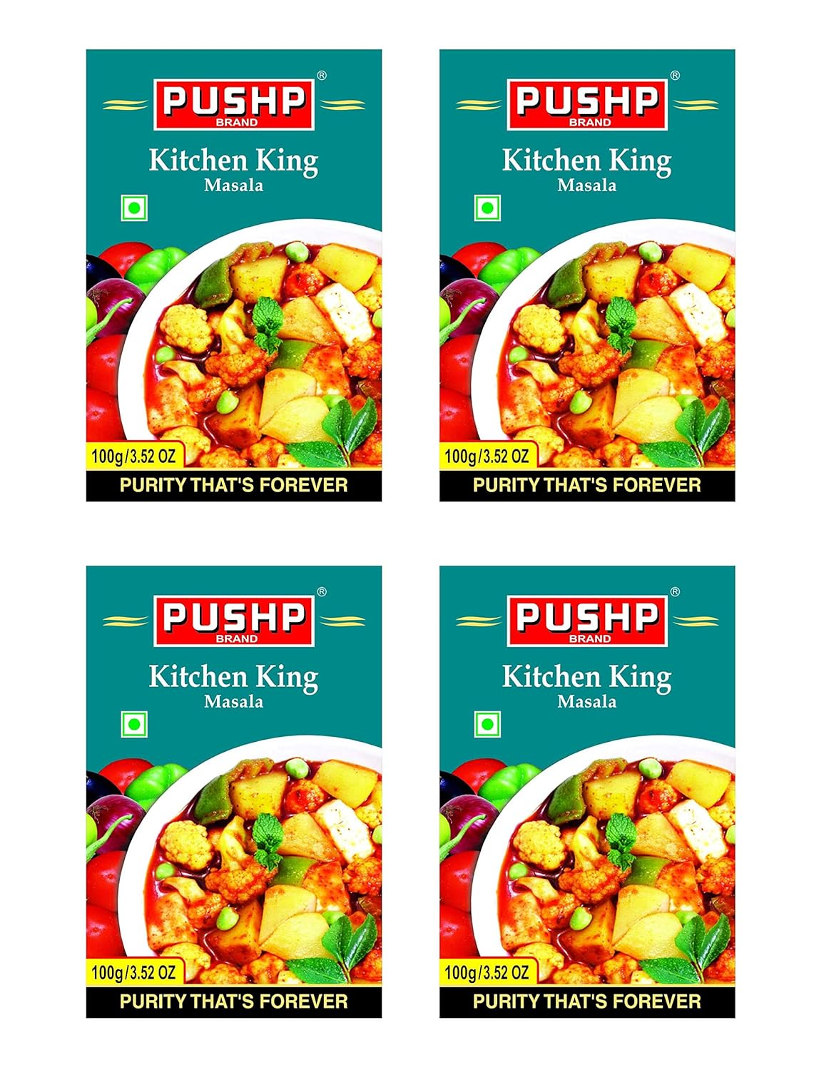 Pushp Punjabi Garam Masala, Combo Pack of 4, 100gm Each (Punjabi Garam Masala)