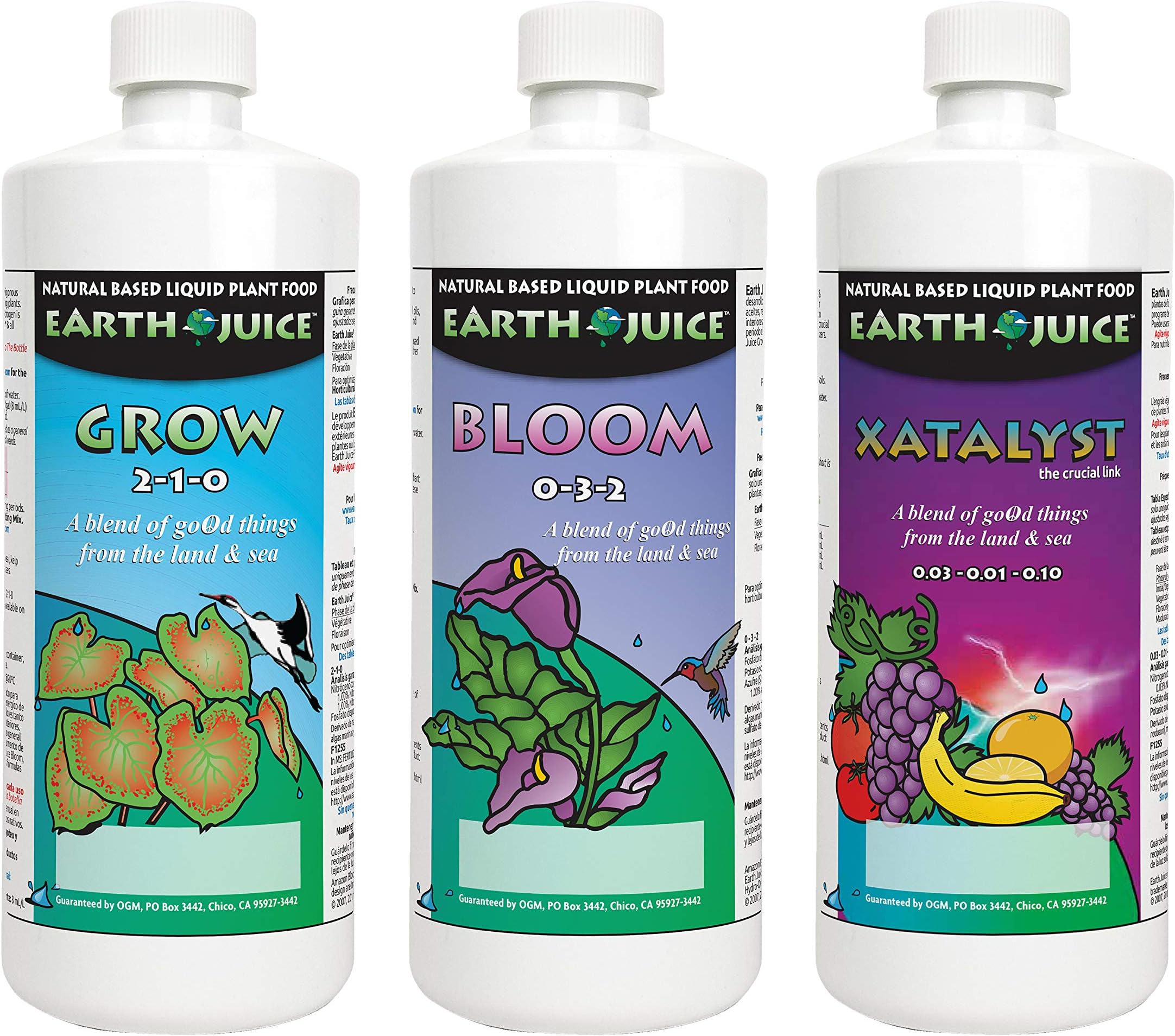 ARZER Earth Juice Hydroponic & Indoor Gardening Starter Kit Plant Fertilizer and Nutrients