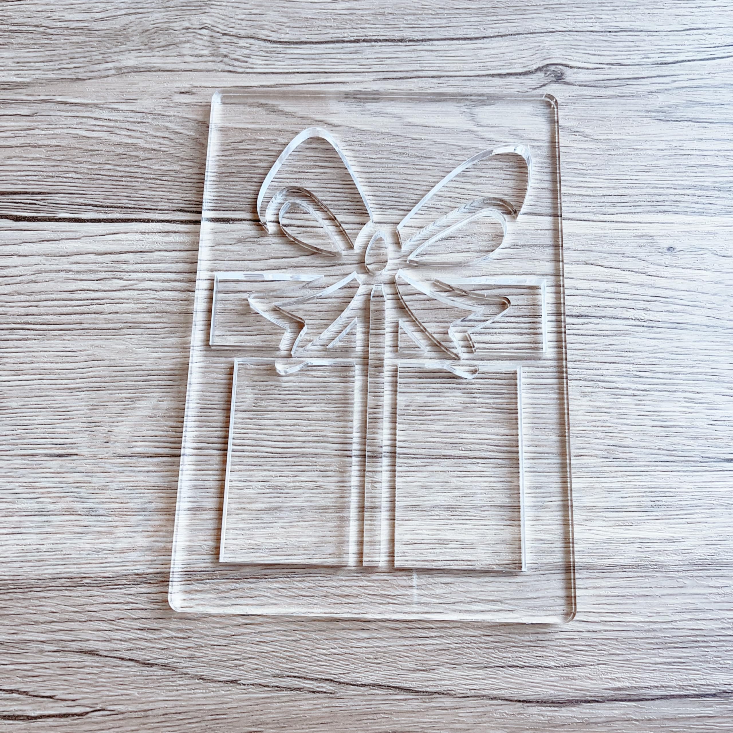 Routeur de lanterne de Noël en acrylique transparent haut de gamme pour coffret cadeau 20x14cm