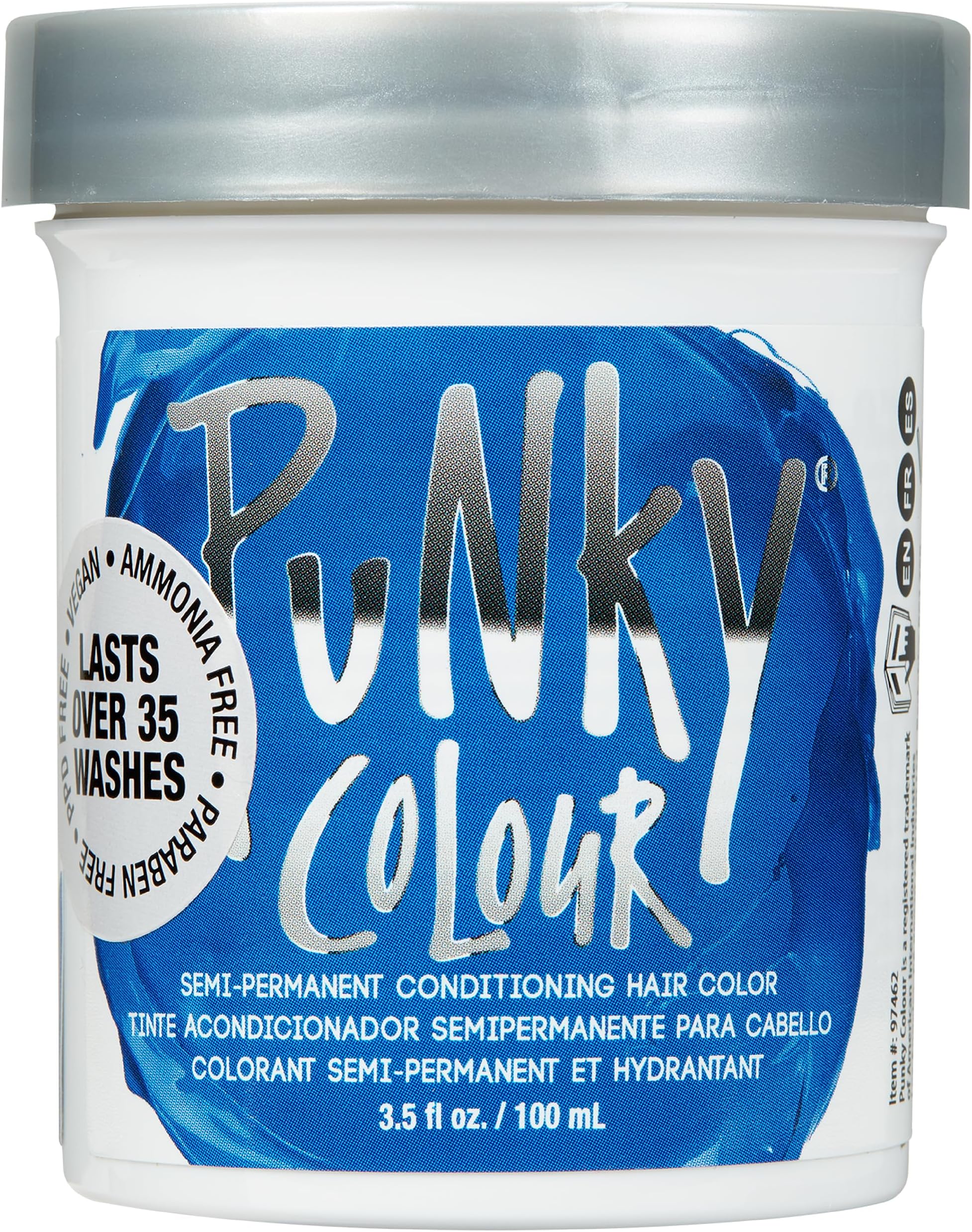 Atlantic Blue Semi Permanent Hair Color - Vegan & Cruelty-Free Conditioning Hair Dye, Lasts Up to 35 Washes, 3.5 fl oz