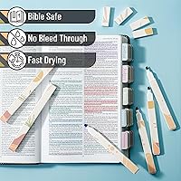 Vista 3 de Mr. Pen- Aesthetic Highlighters, 6 pcs, Chisel Tip, Muted Pastel Colors, Boho Theme No Bleed Bible Highlighter Pastel Pastel apagado