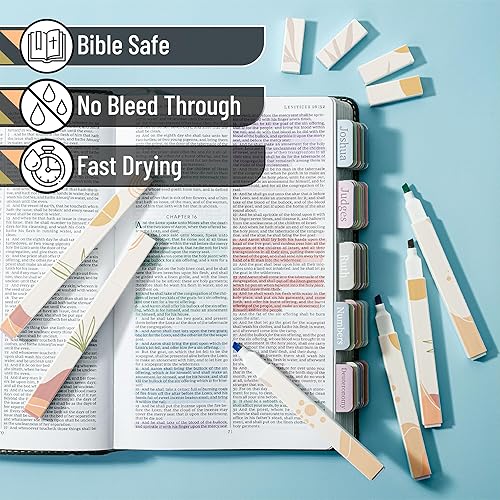 Miniatura 3 de Mr. Pen- Aesthetic Highlighters, 6 pcs, Chisel Tip, Muted Pastel Colors, Boho Theme No Bleed Bible Highlighter Pastel Pastel apagado