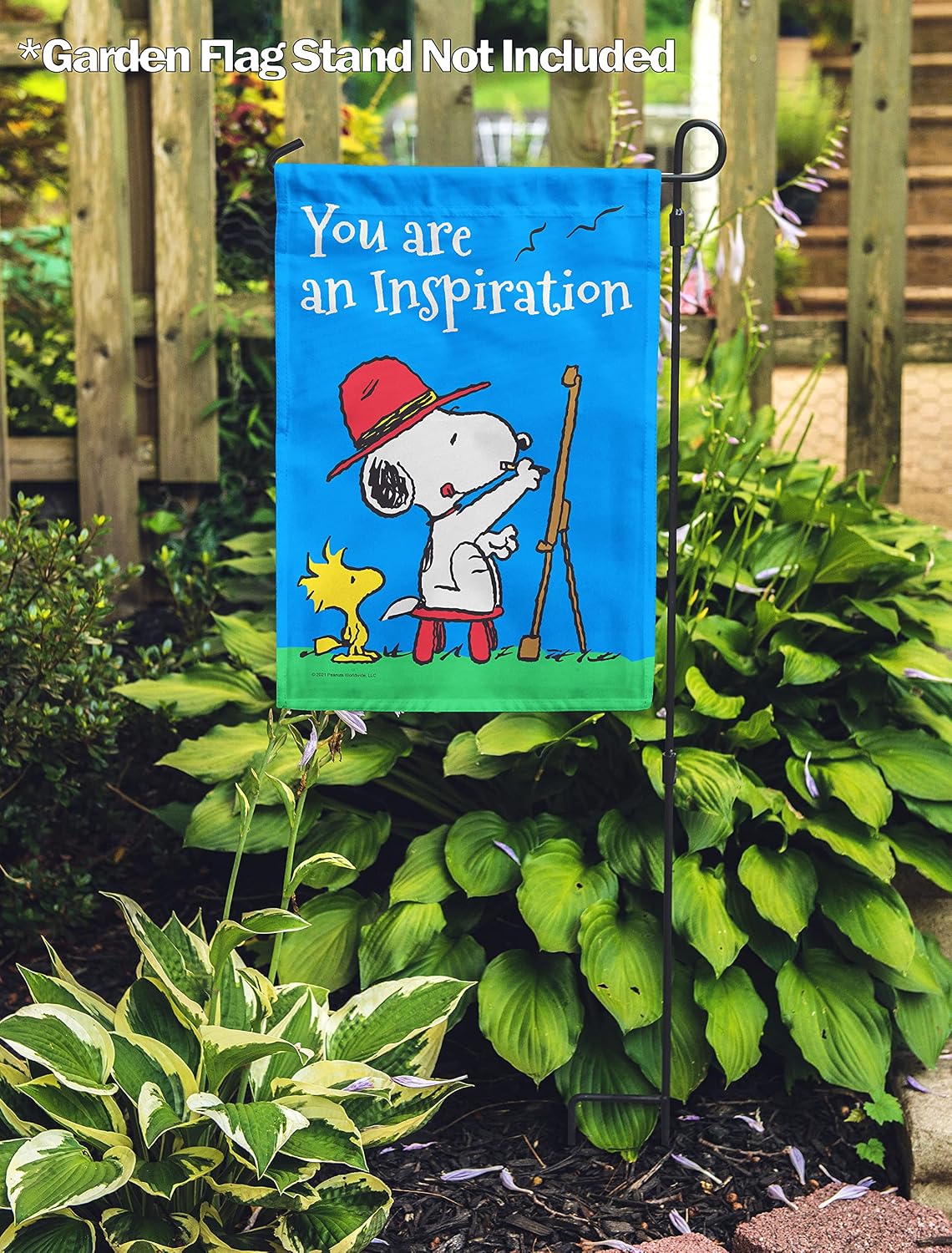 Flagology, PEANUTS You Are an Inspiration – Garden Flag 12" x 18", Officially Licensed PEANUTS®, Inspirational