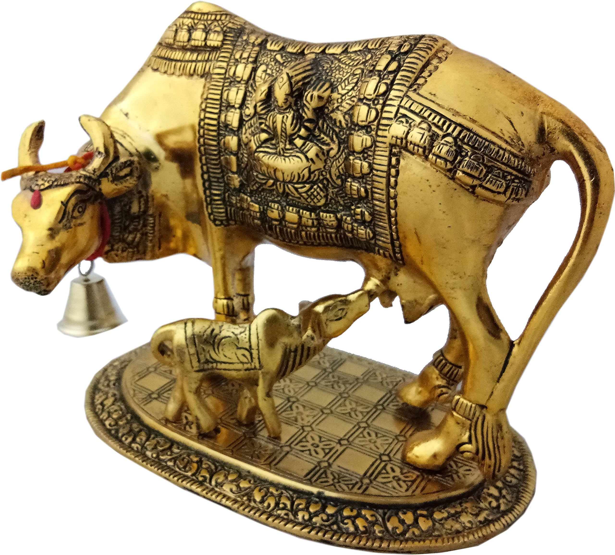 Artsy Art & CraftHandcrafted Cow with Calf Idol Showpiece for Home Decor,Housewarming and Return Gift