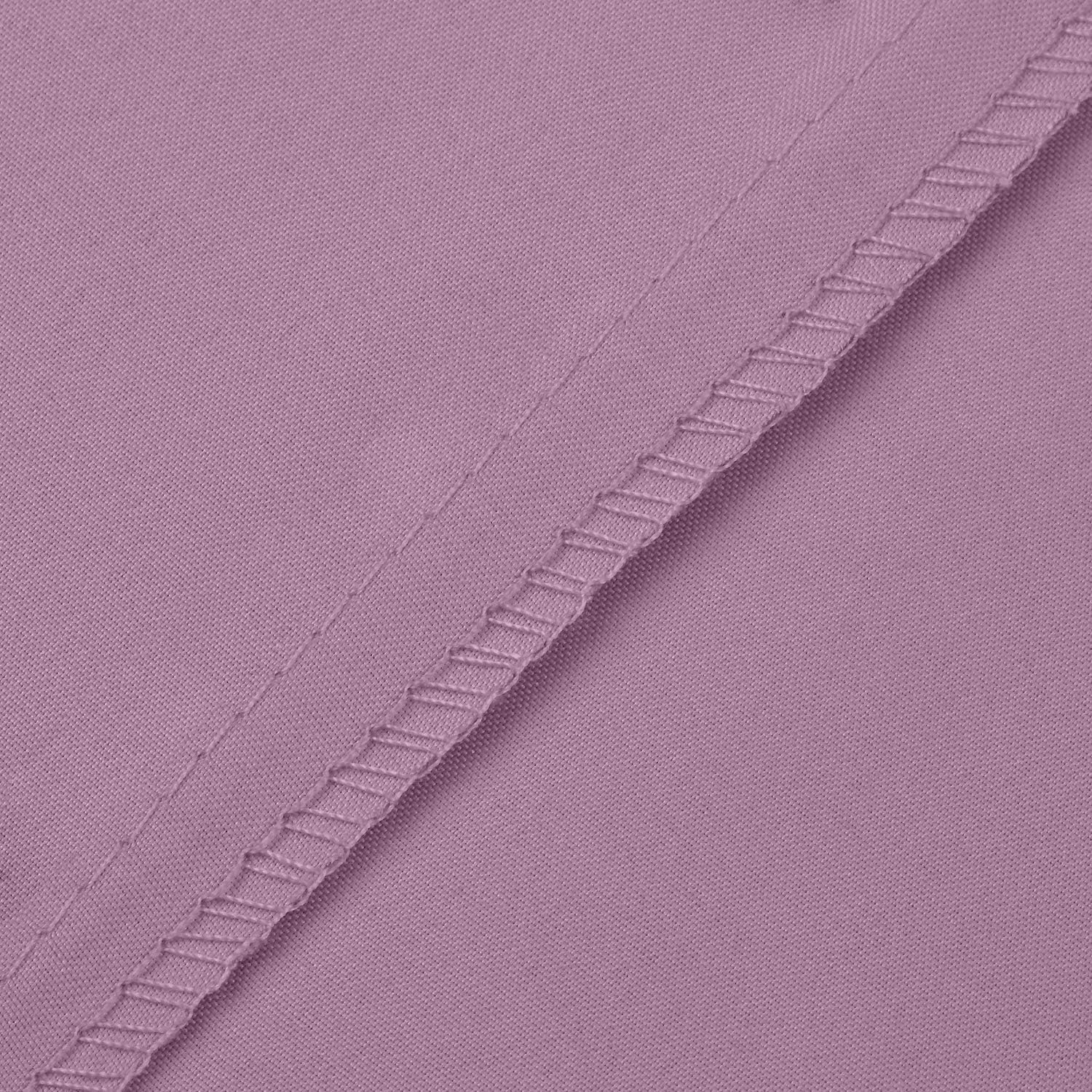 Full Size Sheet Sets - 2 Pillow Cases, Flat and Deep Pocket Fitted Sheet - Extra Soft & Breathable - Sheets Full Bedding Set - Wrinkle and Fade Resistant (Full, Violet)