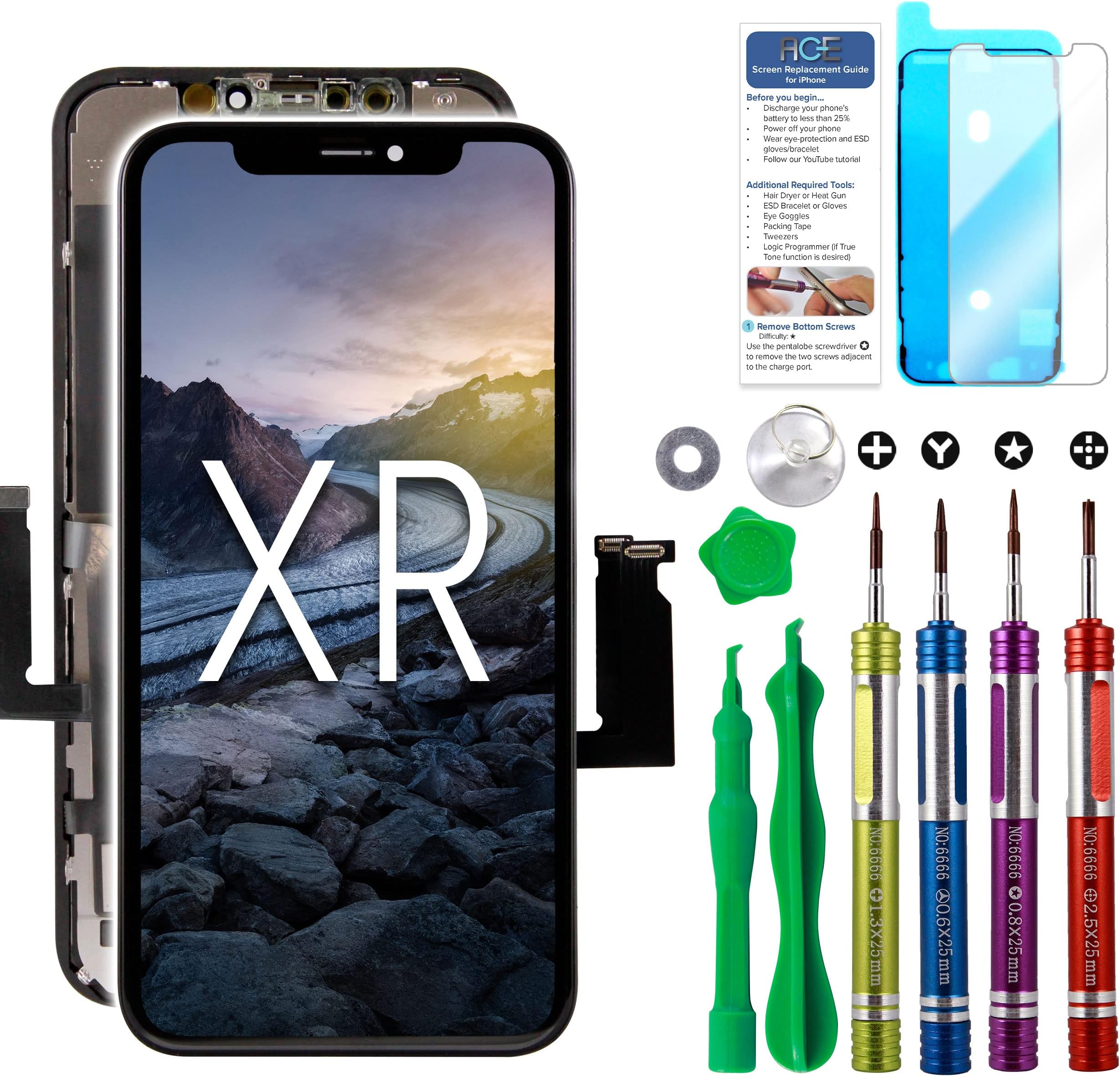 Compatible with iPhone XR LCD Screen Replacement 6.1 inch (Model A1984, A2105, A2106, A2108) Display digitizer Assembly Touch Screen