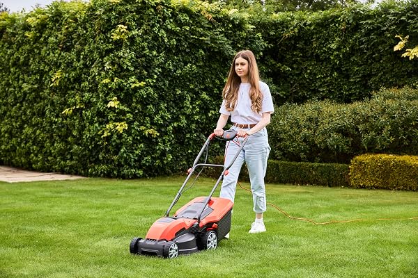 Flymo Speedi-Mo 360C Electric Wheeled Lawn Mower, 1500 W, Cutting Width 36 cm, Orange/black - 3