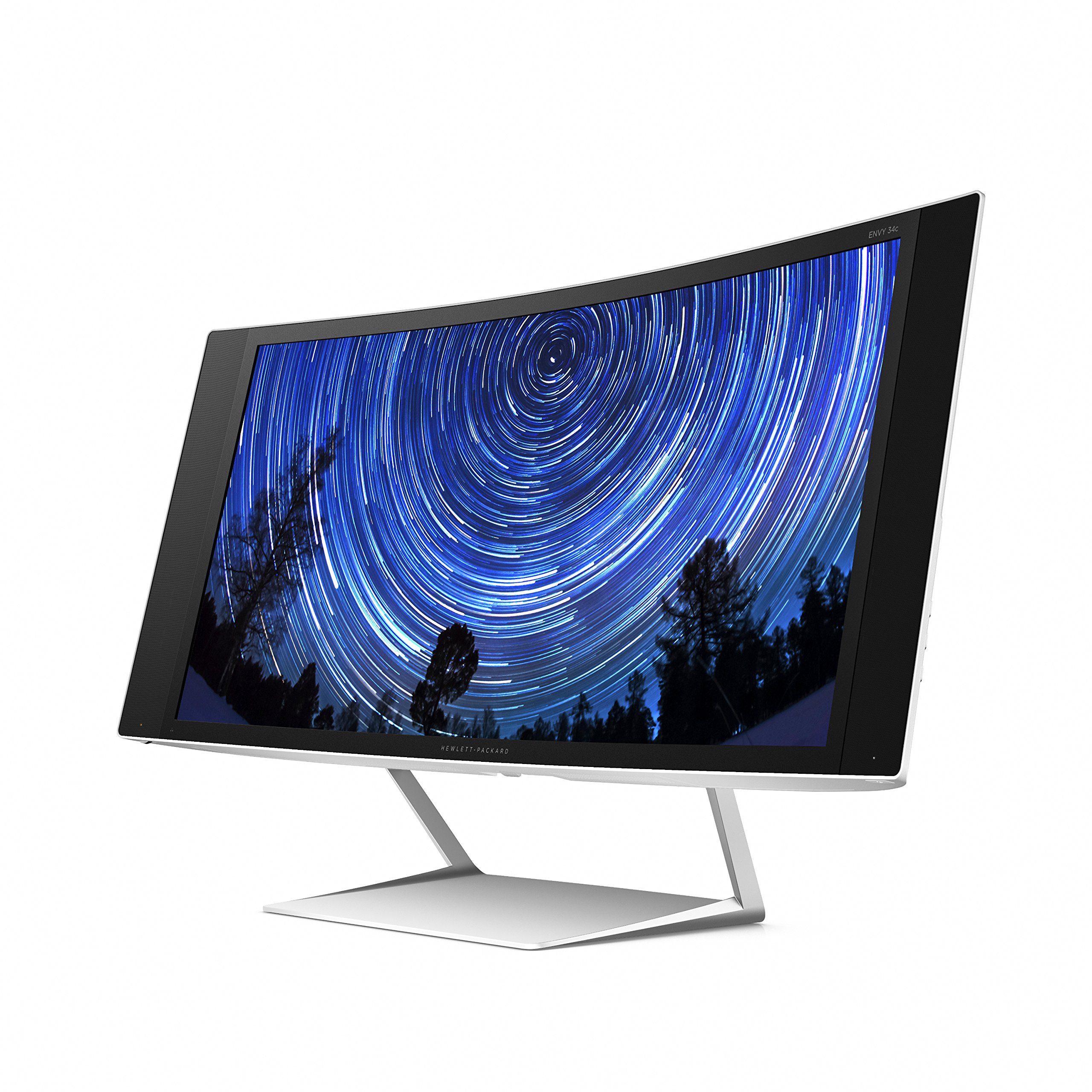 HP Envy 34C Display Multimediale Curvo, Risoluzione 3440 X 1440 Wide Quad HD, 34", Argento