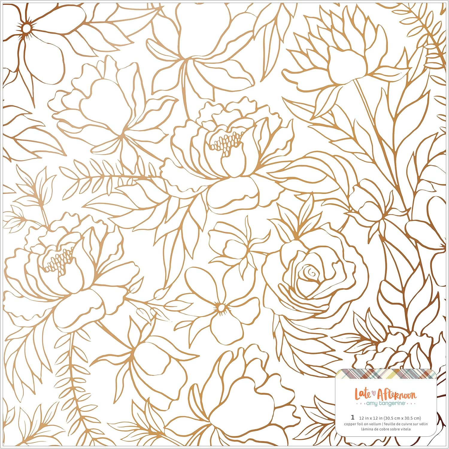 AMERICAN CRAFTS Late Afternoon SPECL 12", Vellum W/Copper Foil Accents