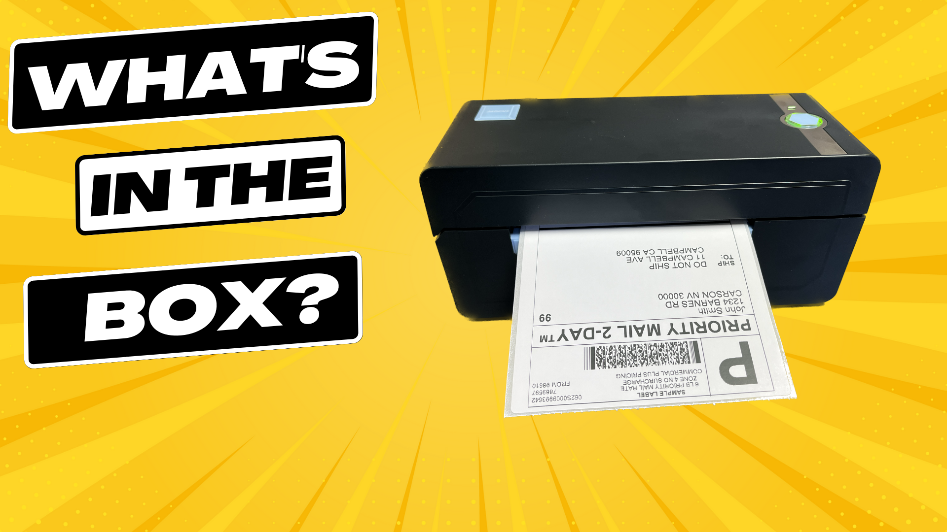 Watch Unboxing Jadens Label Printer on Amazon Live