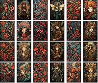 Vista 17 de PIXILUV Tarjetas de felicitación de Navidad vintage 24pcs niños felices jugando Navidad Reimpresión antigua Postal Set