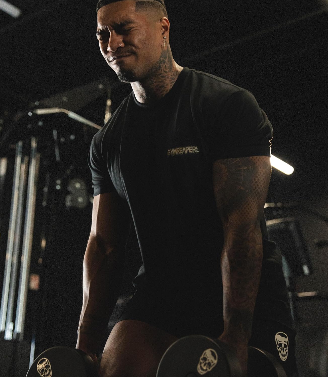 Gymreapers Skull Moisture Wicking T-Shirts for Men - Short Sleeve Workout Gym Shirts - Running Athletic Tees & Dry Fit Tshirt - Image 3