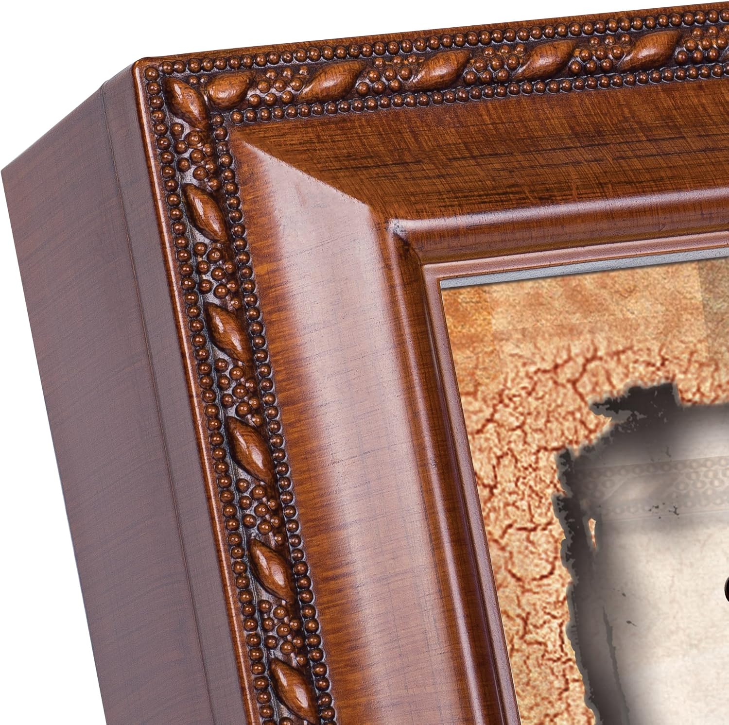 Cottage Garden Serenity Prayer Woodgrain Inspirational Traditional Music Box Plays Amazing Grace image 3