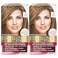 Vista 139 de L'Oreal Paris Excellence Creme - Coloración permanente para el cabello, castaño oscuro 4, 100% de cobertura de canas, paquete de 2