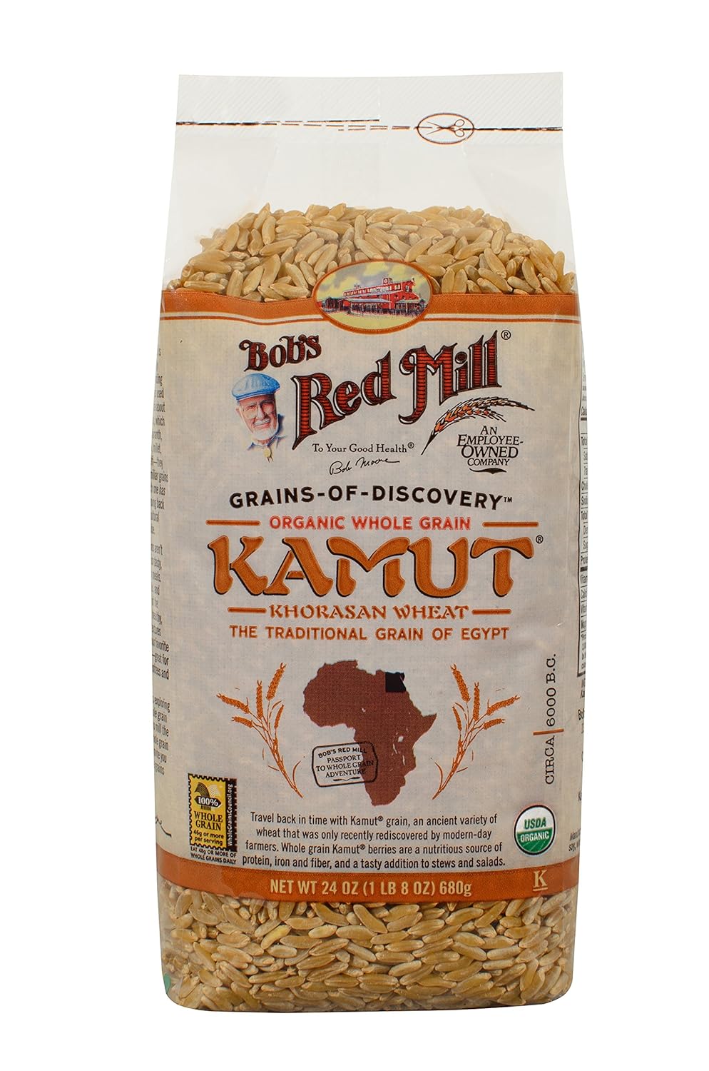 Amazon Com Bob S Red Mill Organic Kamut Khorasan Berries 24 Oz 4 Pack Grocery Gourmet Food