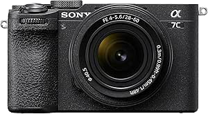 Sony Alpha 7C II | Spiegellose Vollformatkamera mit SEL2860 Zoom Objektiv (28-60 mm, F4–5.6, kompakt, 33 MP, Echtzeit-Autofokus, 10 BPS, 4K Video, neigbarer LCD-Touchscreen) Schwarz