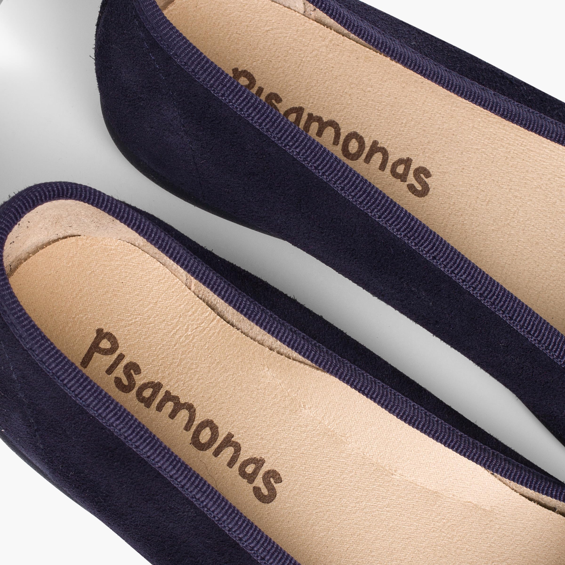 Pisamonas Ballerinas Aus Wildleder Mit Feiner Schleife