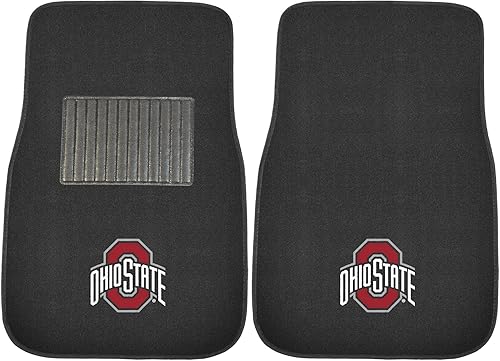 Vista 26 de FANMATS NCAA - Juego de 2 alfombrillas bordadas con logotipo del equipo unisex para adultos Negro