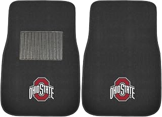 FANMATS NCAA Unisex-Adult 2-Piece Embroidered Team Logo Car Mat Set