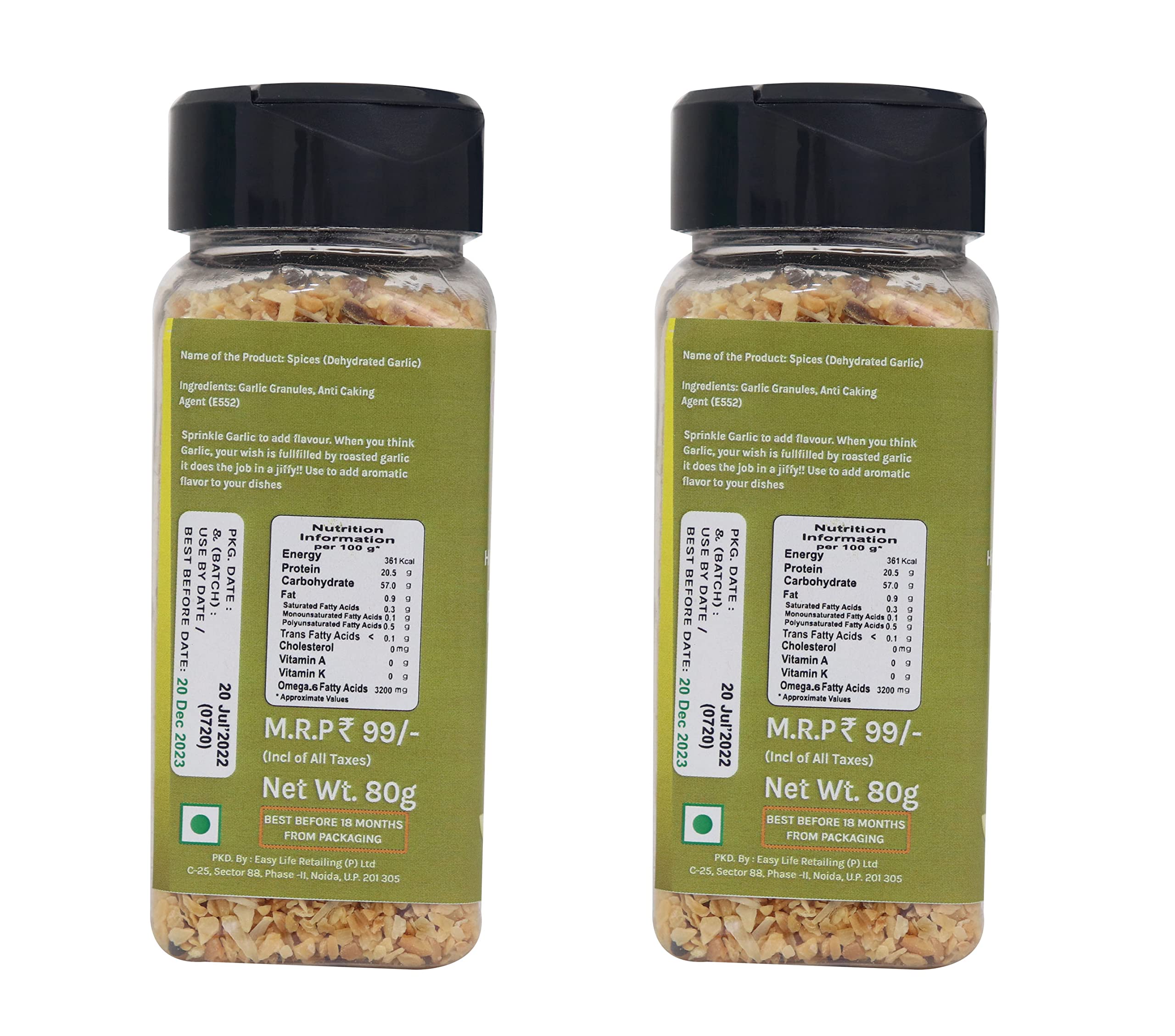 Easy Life Combo of Roasted Garlic 80g (Pack of 2) - Image 2 thumbnail