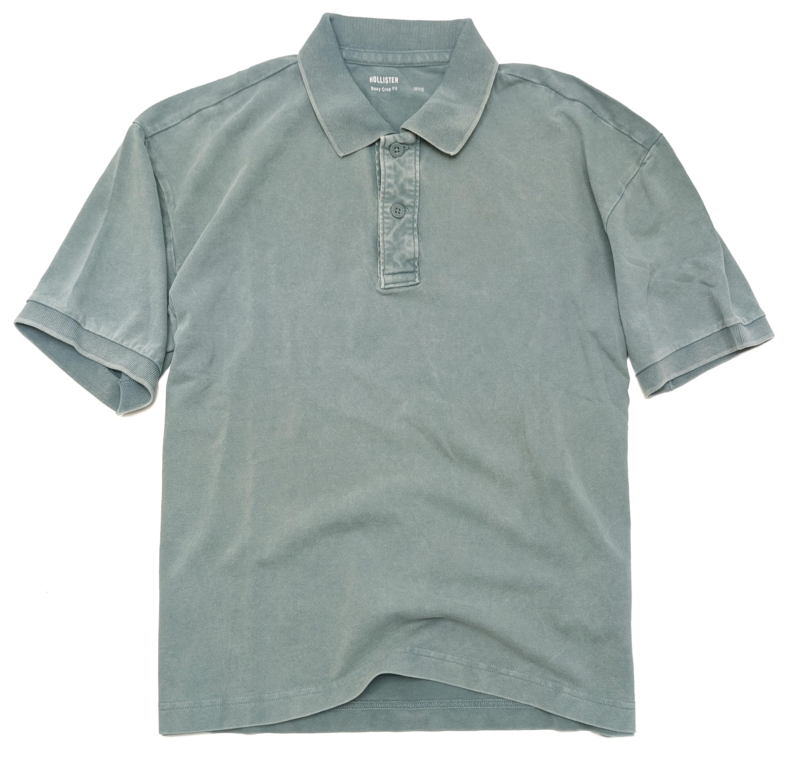 Camisa polo corta Hollister California para hombre de tela de piqué calce cuadrado HOM-1 - Imagen 11 de 34
