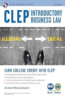 CLEP® Introductory Business Law Book + Online, 2nd Ed. (CLEP Test Preparation)