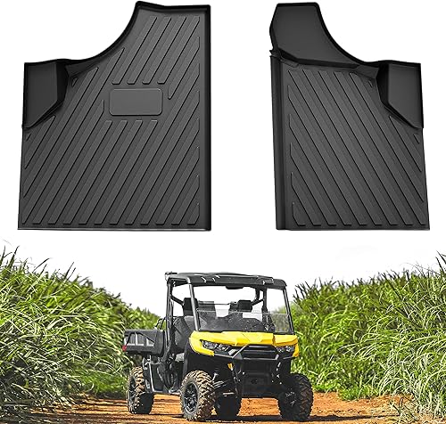 KATIMOTO Alfombrillas TPE para Can-Am Defender 16-22, protección para todo tipo de clima para accesorios Can-Am DefenderDefender MAX 2016-2022 (2