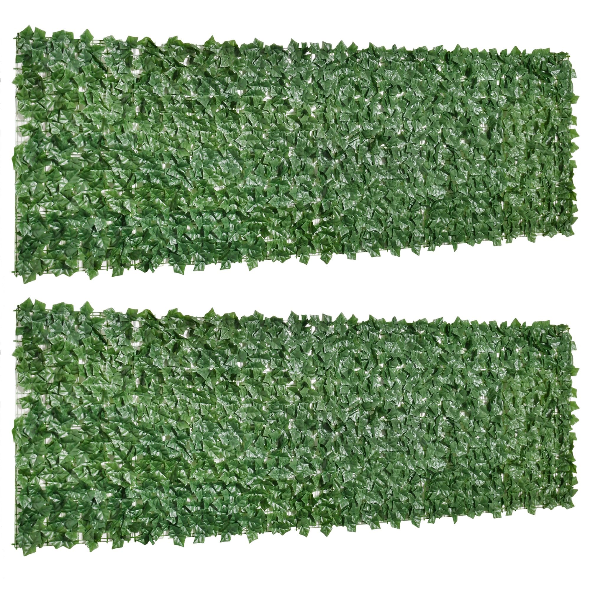Haies artificielles pour balcon et terrasse Outsunny décoration brise-vue verdoyant