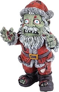 Design Toscano CL6691 Christmas Santa Claus Holiday Decor Zombie Apocalypse Statue, 7½"Wx7½Dx13 H, full color