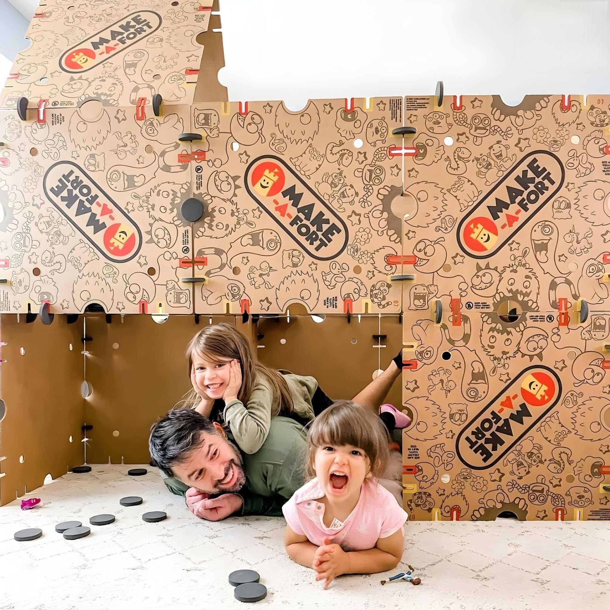Make-A-Fort Explorer Kit - Giant Indoor Fort Builder for Kids