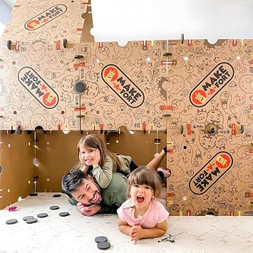 Make-A-Fort Explorer Kit - Giant Indoor Fort Builder for Kids