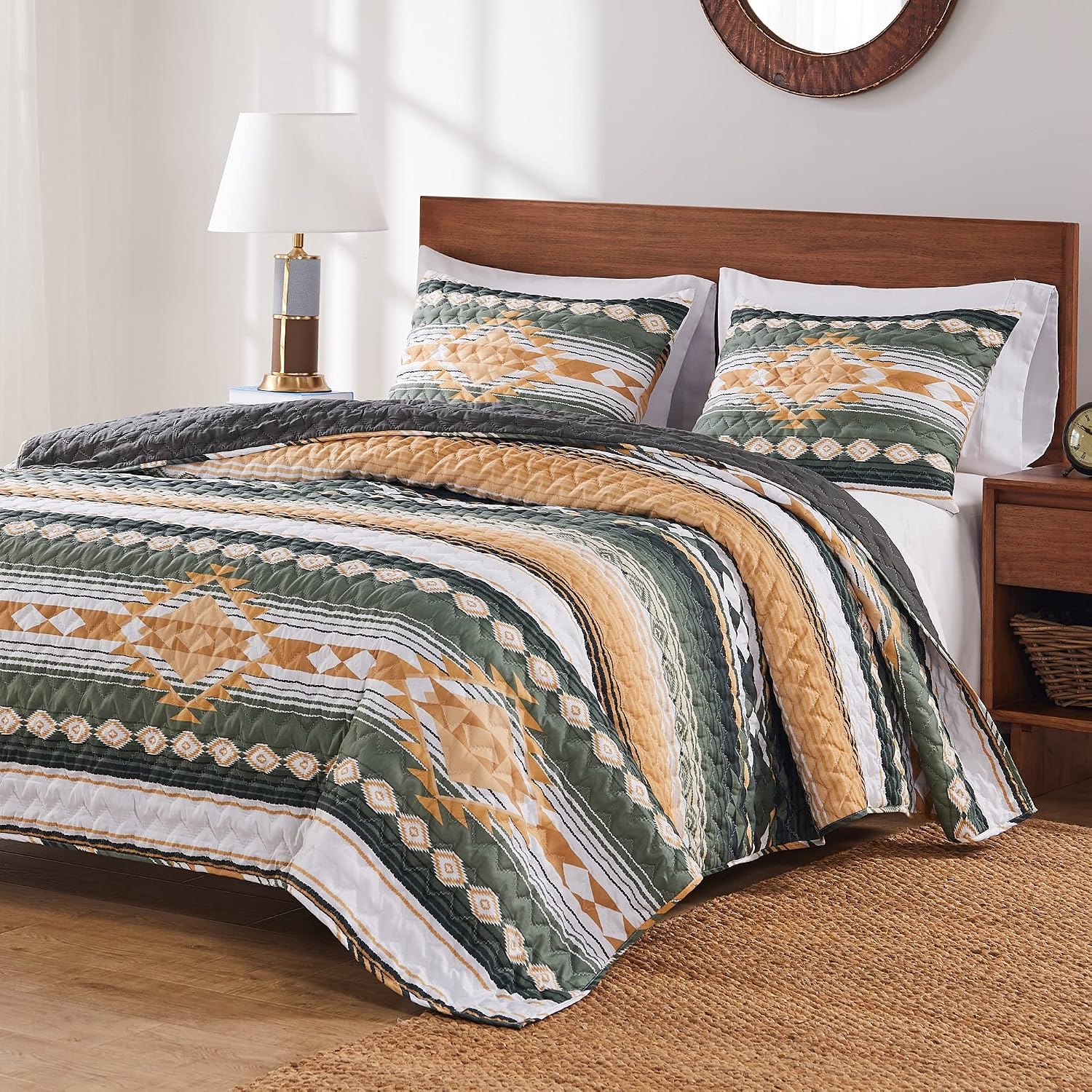 Greenland Home Zuma Zippered Pillow Sham, King, Cactus