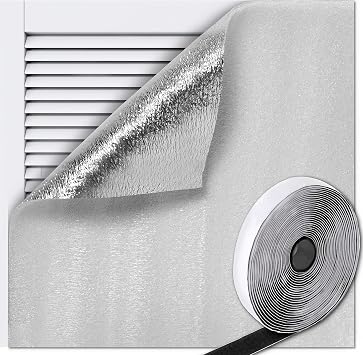 Attic Fan Insulation Cover, Ceiling Vent Insulation Cover with Adhesive Strips, Fits Up to 38 x 46 Inch