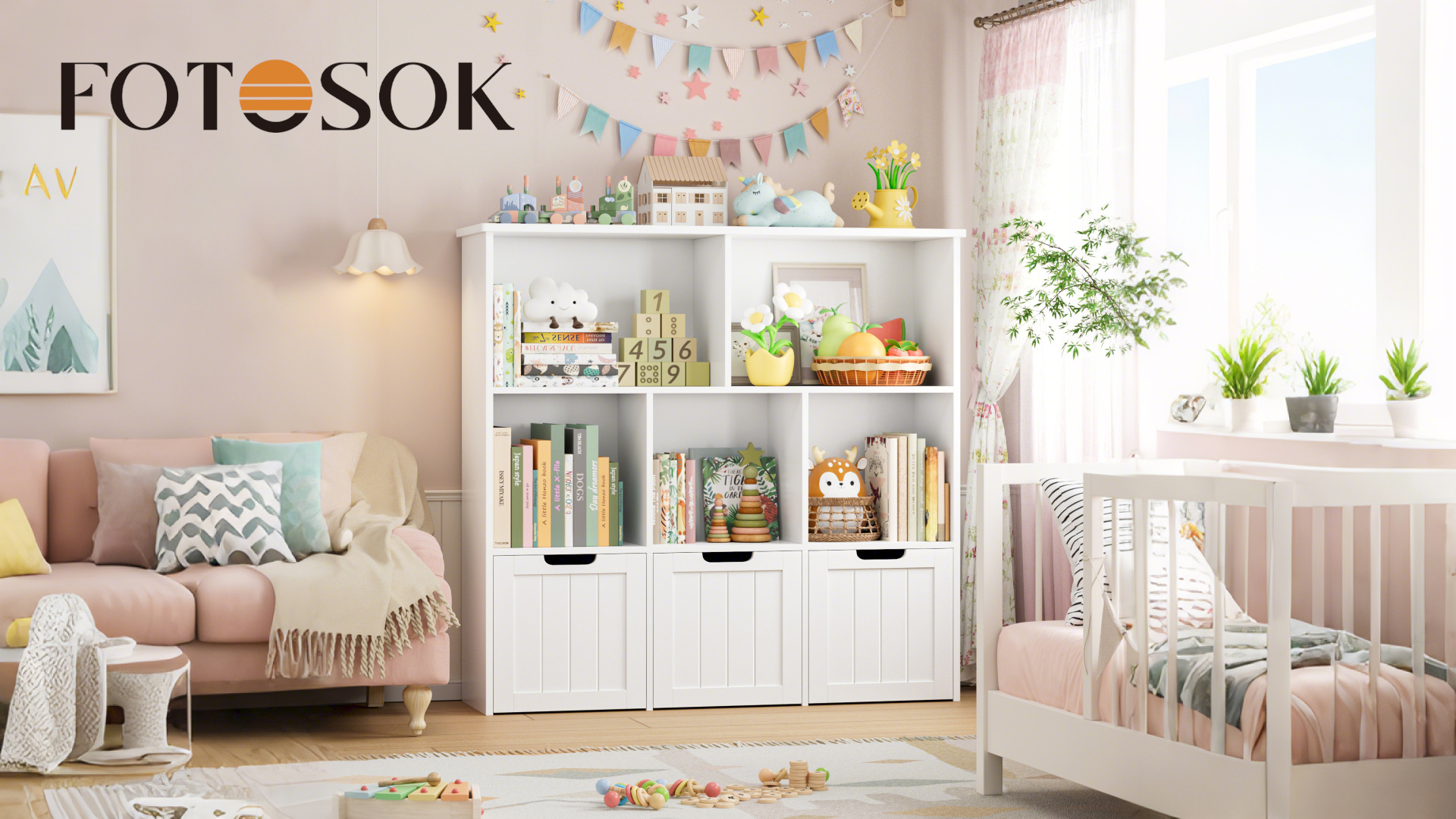 Amazon.com: FOTOSOK Toy Storage Organizer with 3 Movable Drawers