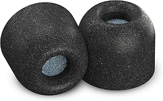Sport Pro Premium Memory Foam Earbud Tips for B&O Play Beoplay Earphones with Noise Reduction, Sweatguard, and Secure Fit, Black (Large, 3 Pairs)