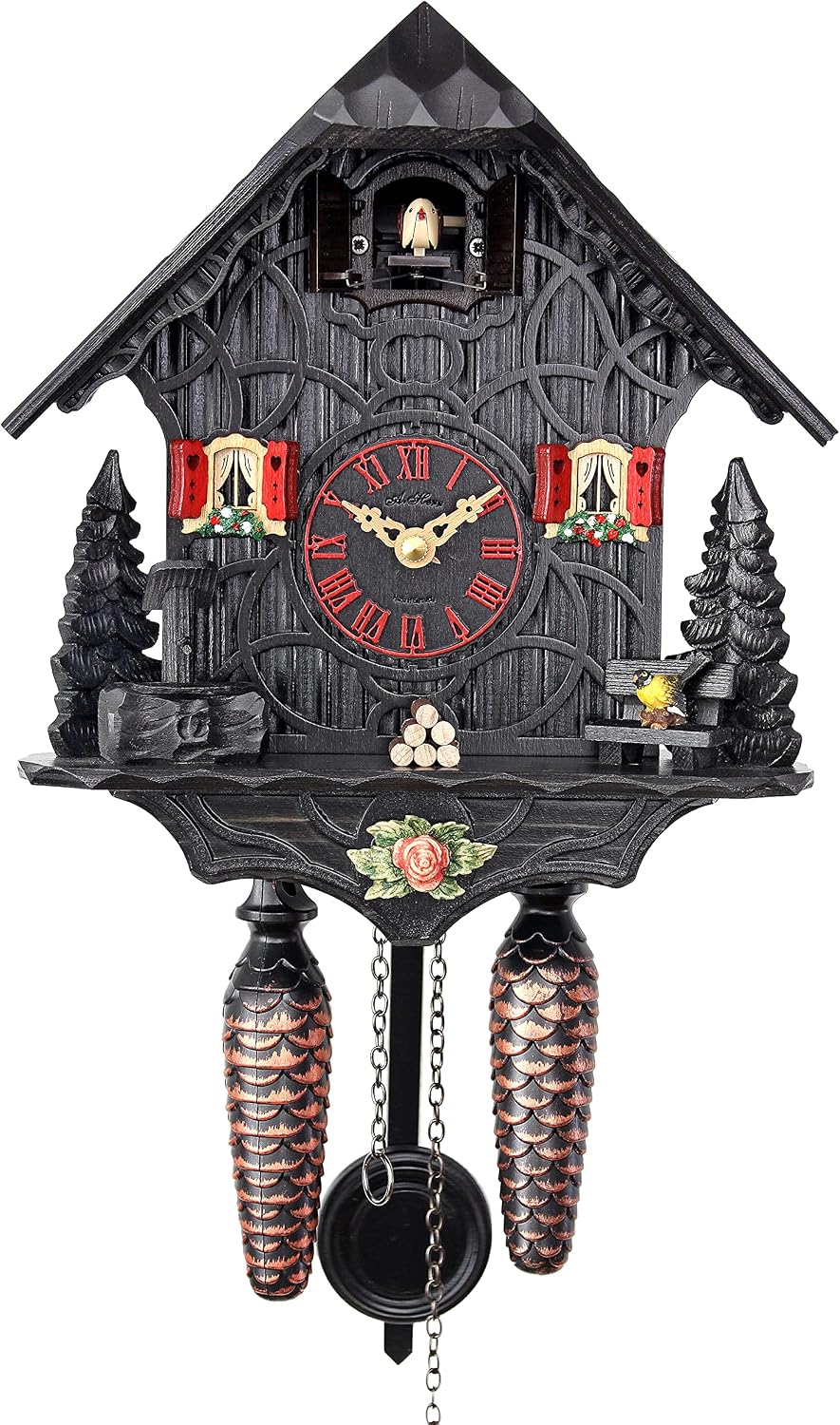 Quartz Cuckoo Clock - Black Magic