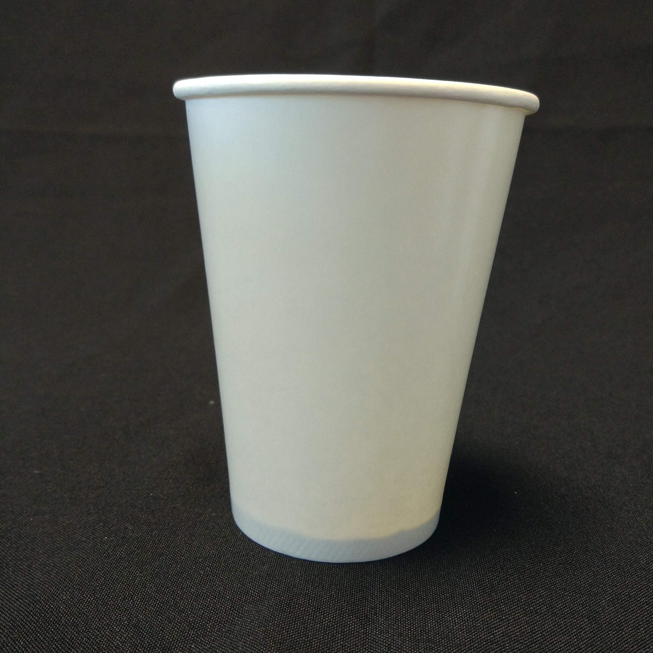 7oz (200cc) Tall Paper Disposable Takeaway Coffee Tea Hot Drinks Vending Cup - White - Pack of 1000