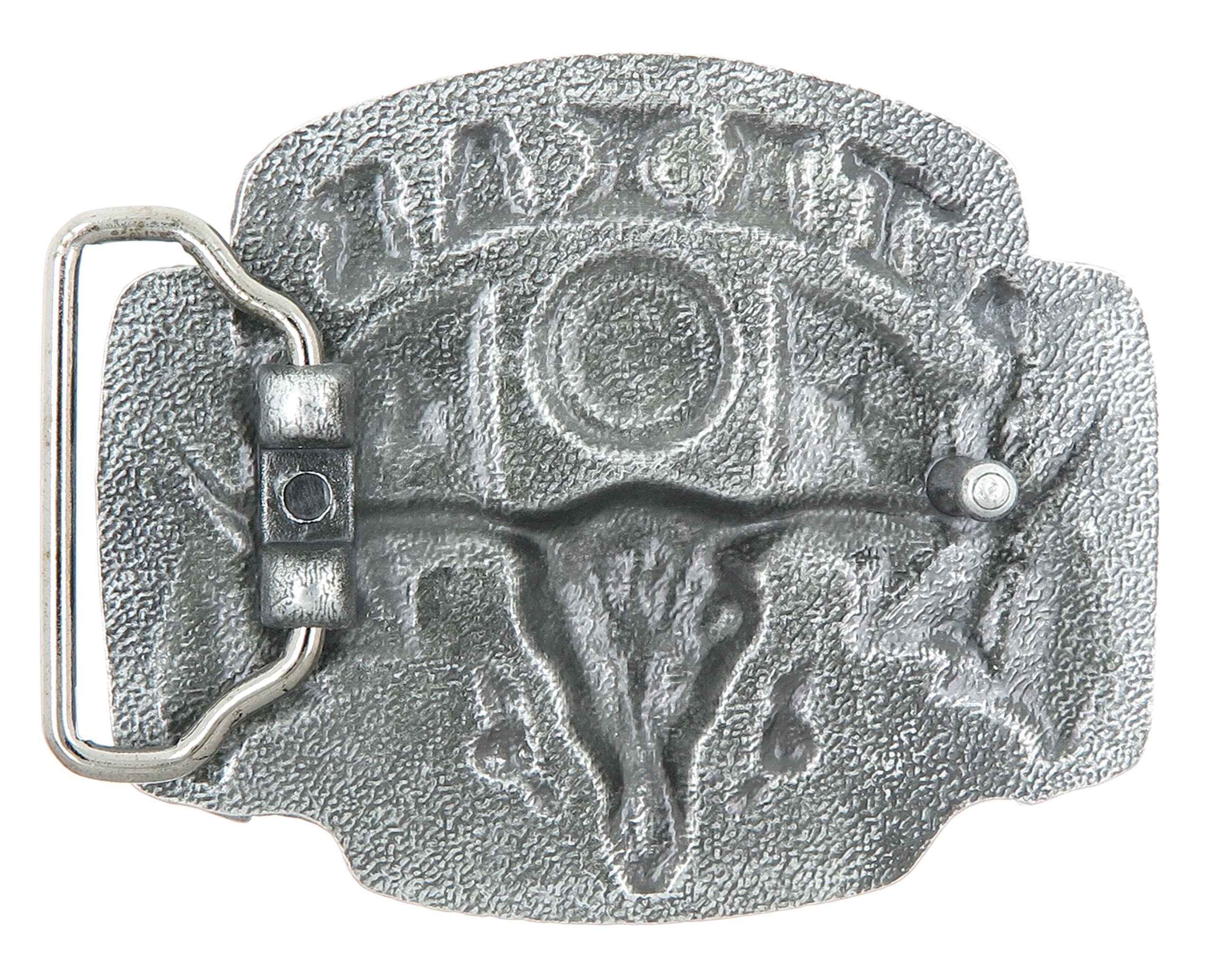 Yippo Accessories State of Texas Flags Longhorn Bull Color Belt Buckle