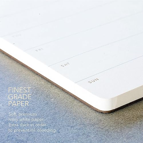 Miniatura 6 de Elegante bloc de notas semanal sin fecha, hojas arrancables, minimalista, bloc de notas semanales de tareas pendientes, planificador diario de