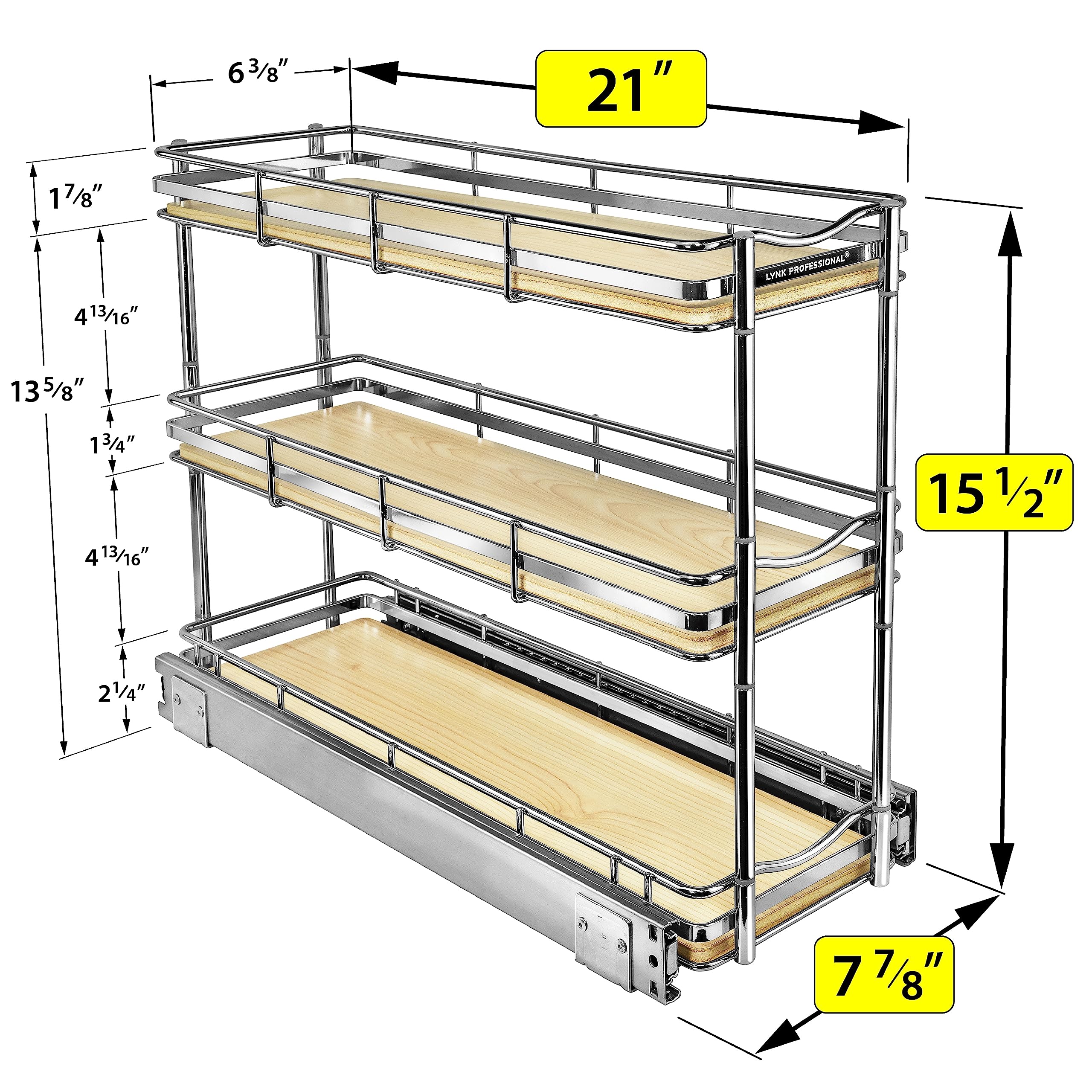 Snapklik.com : LYNK PROFESSIONAL Elite Pull Out Spice Rack Organizer ...