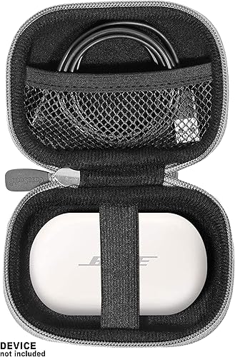 Miniatura 11 de CaseSack Funda para auriculares Bose QuietComfort con cancelación de ruido - Auriculares inalámbricos verdaderos Auriculares negros para QuietComfort