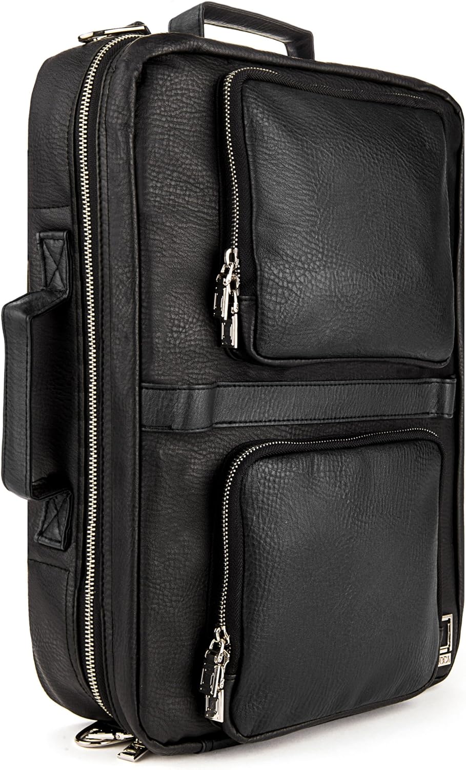 Lencca LENLEA080 Quadra 4-in-1 Backpack + Messenger + Briefcase + Tote Bag for up to 15.6 inch Laptops and Tablets - Black/Black Lencca LENLEA080 Quadra 4-in-1 Backpack + Messenger + Briefcase + Tote Bag for up to 15.6 inch Laptops and Tablets - Black/Black