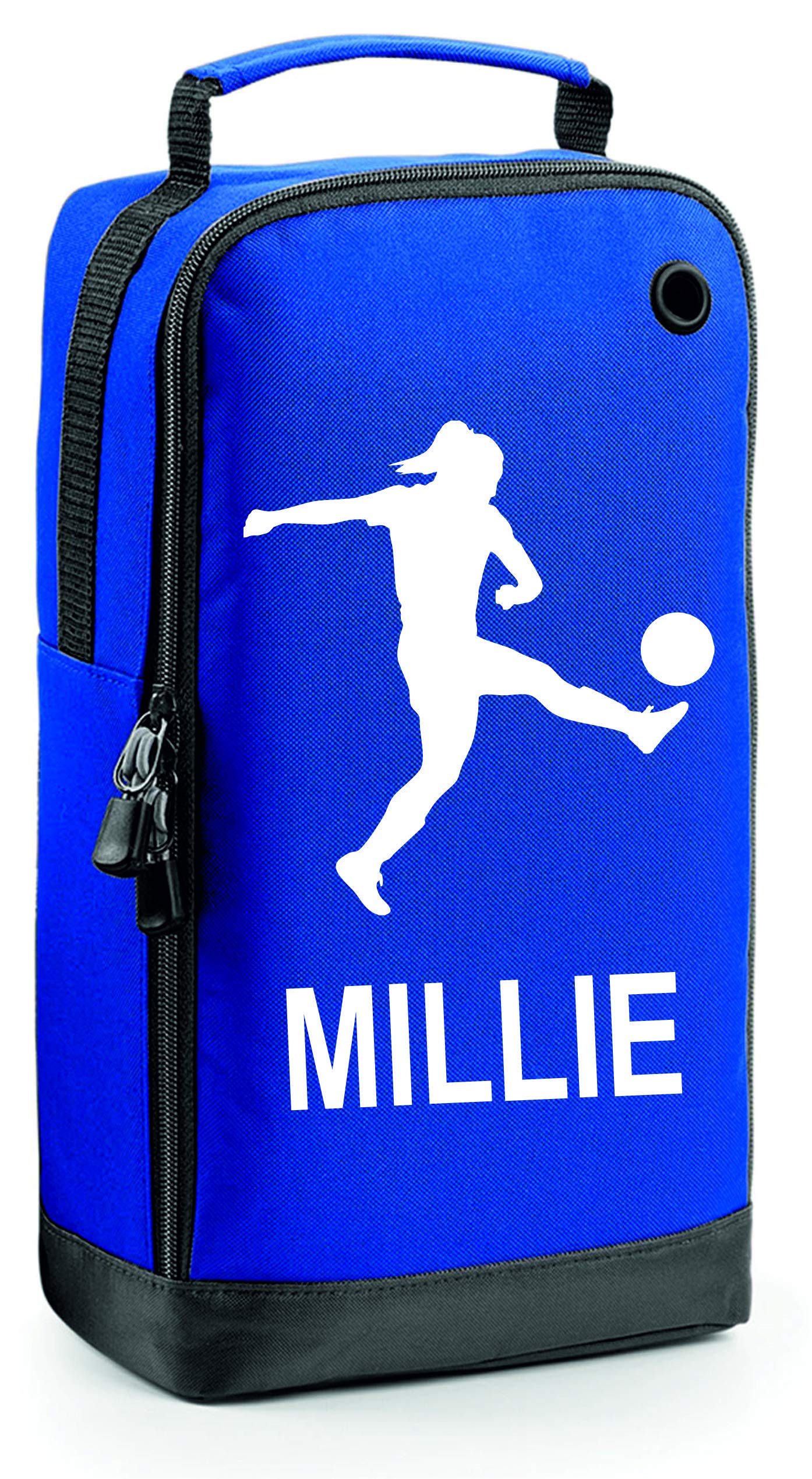 Girls Personalised Football Boot Bag By Prospo (Royal Blue)