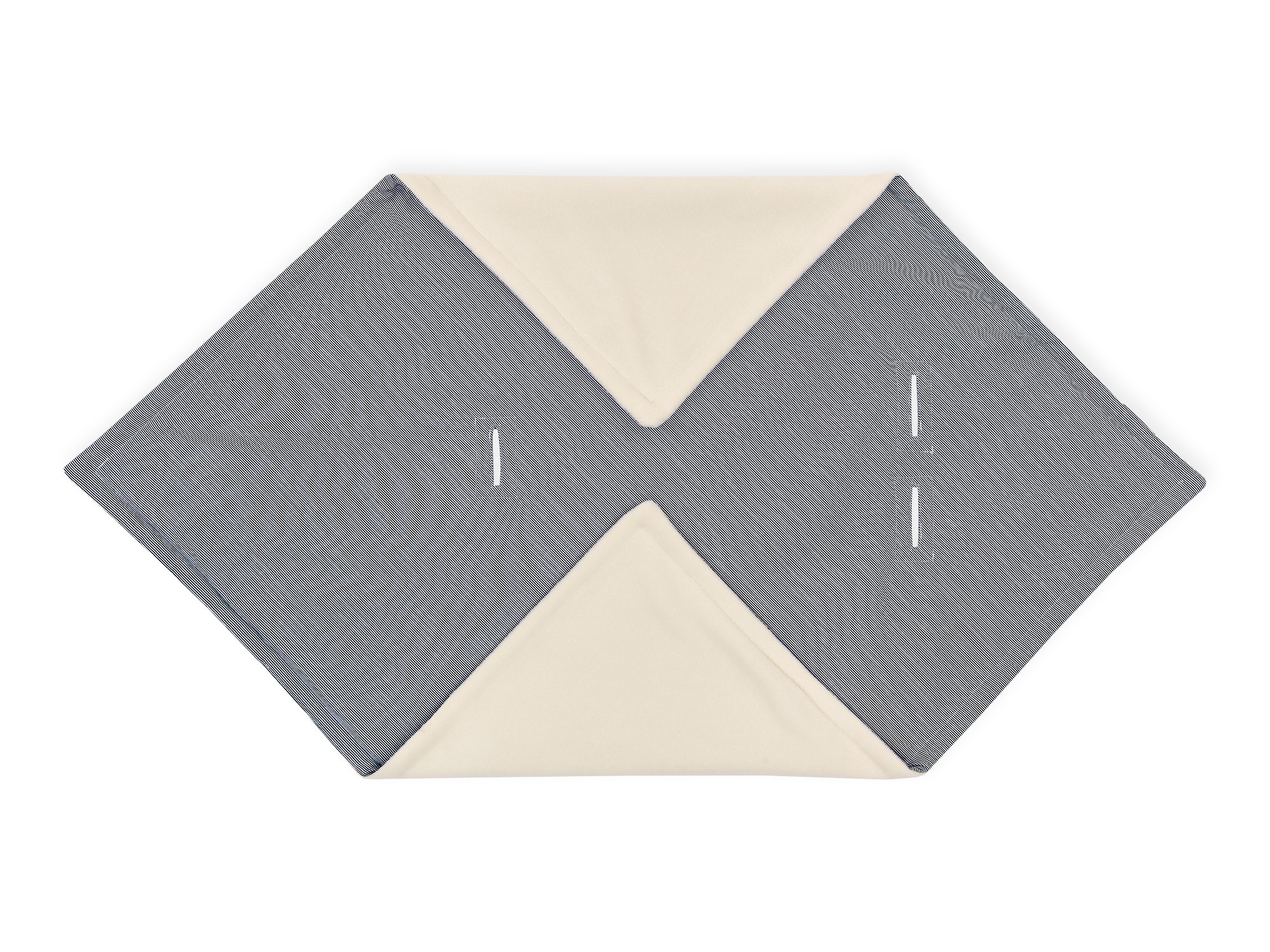 KraftKids Manta para capazo de bebé de rayas finas azul oscuro, 100 x 100 cm, manta de forro polar suave y cálida