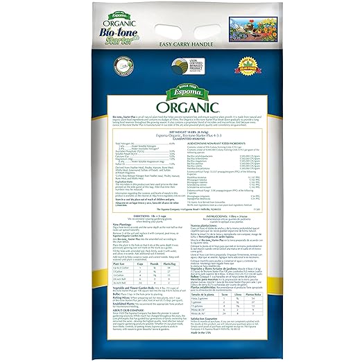 Espoma Bio-Tone Starter Plus 4-3-3 Fertilizante Orgánico 18 lb miniatura 2