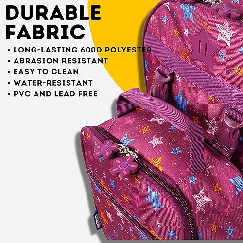 Miniatura 5 de J World New York Mochila de almuerzo Duet, Stars, talla única , Mochila con bolsa de almuerzo