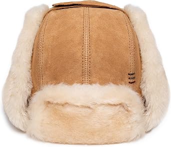 Minnetonka Sheepskin Bomber Hat and Headband Unisex Headwear with Insulated Sheepskin Lining and Water Resistant Suede