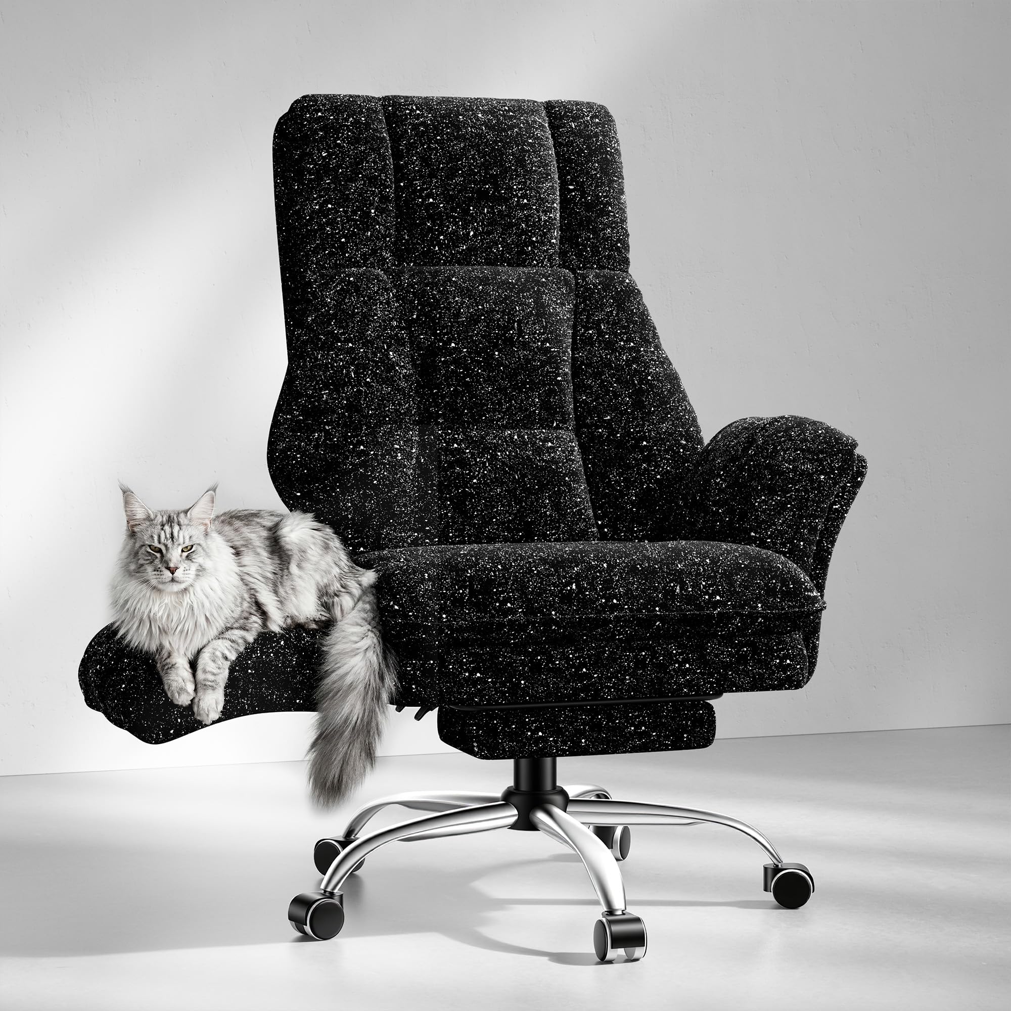 Amazon.com: HOMRELEXA Big and Tall Office Chair, Flip Armrests for