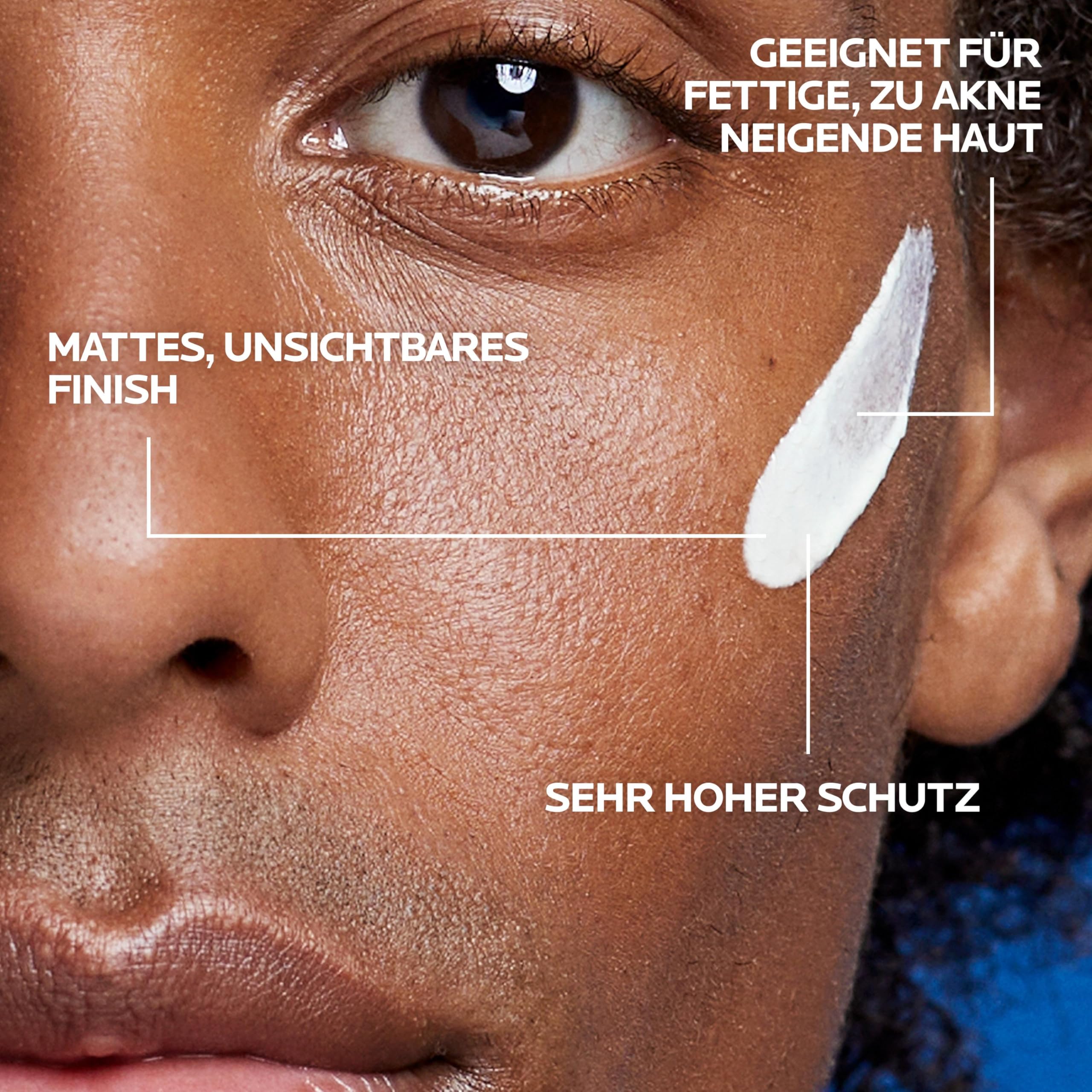 La Roche Posay Anthelios UV Mune 400 Oil Control Fluid, mattierende Gel-Creme mit LSF 50+ für ölige Haut, Mildert Hautglänzen, Mit mattierenden Mikropartikeln und Mexoryl 400, 50 ml